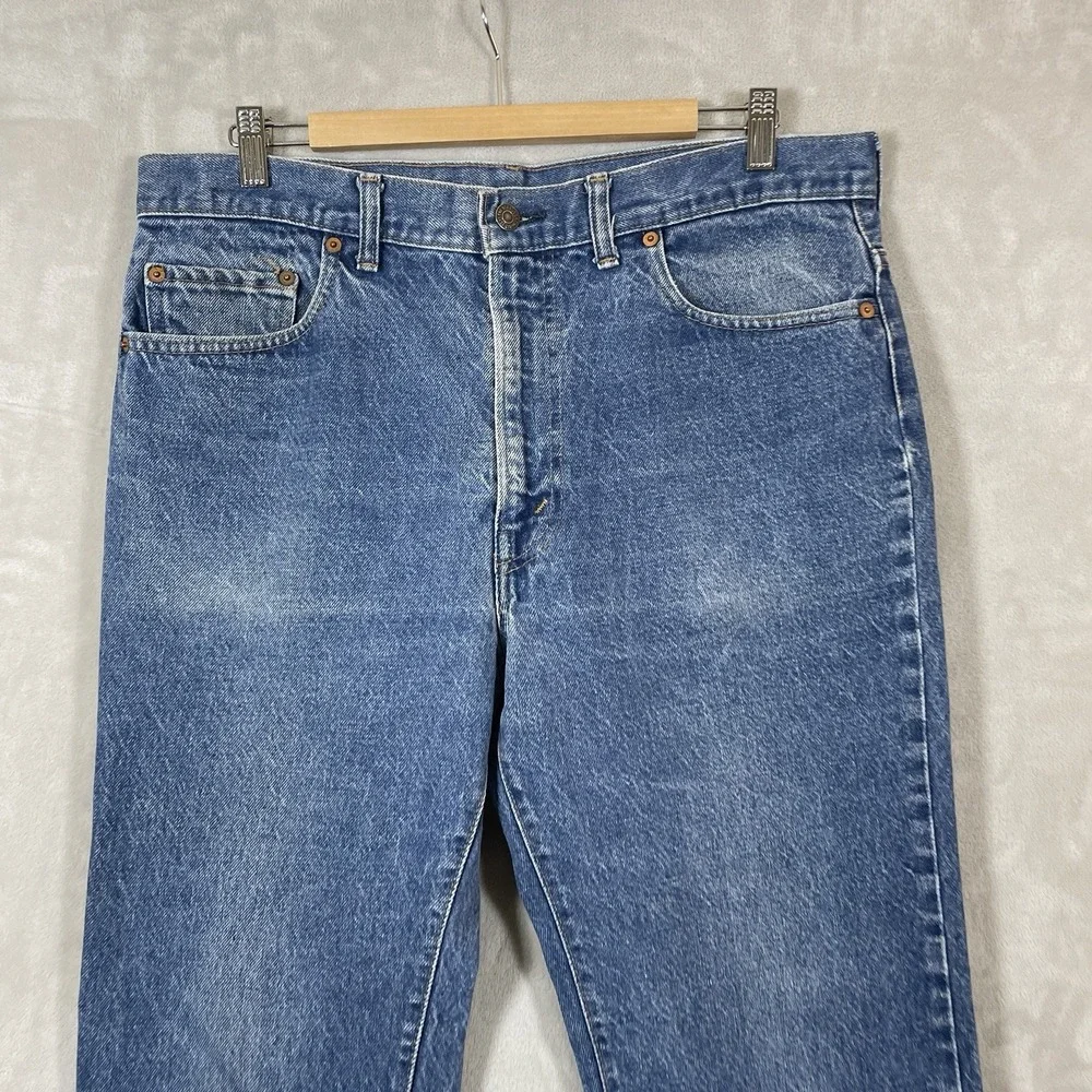 Vtg 70s Levis 517 Jeans Mens 36x32 (fit 36x28) Raw Hem Bootcut TALON Whiskers